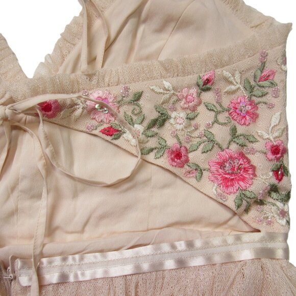 NWT needle & thread Butterfly Meadow Bodice Cami Maxi in Pink Tulle Dress 8 - Picture 13 of 16